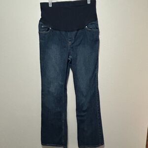 Liz Lange Maternity for Target Women's Jeans Size 8 Blue Bootcut Denim